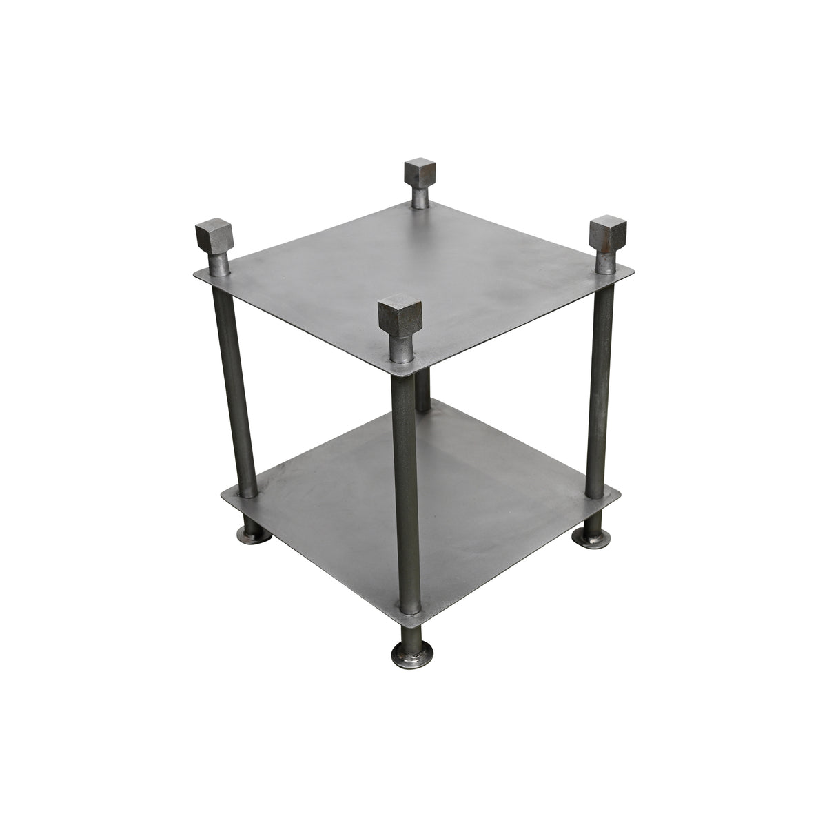 Telephone Table in Burnished Steel