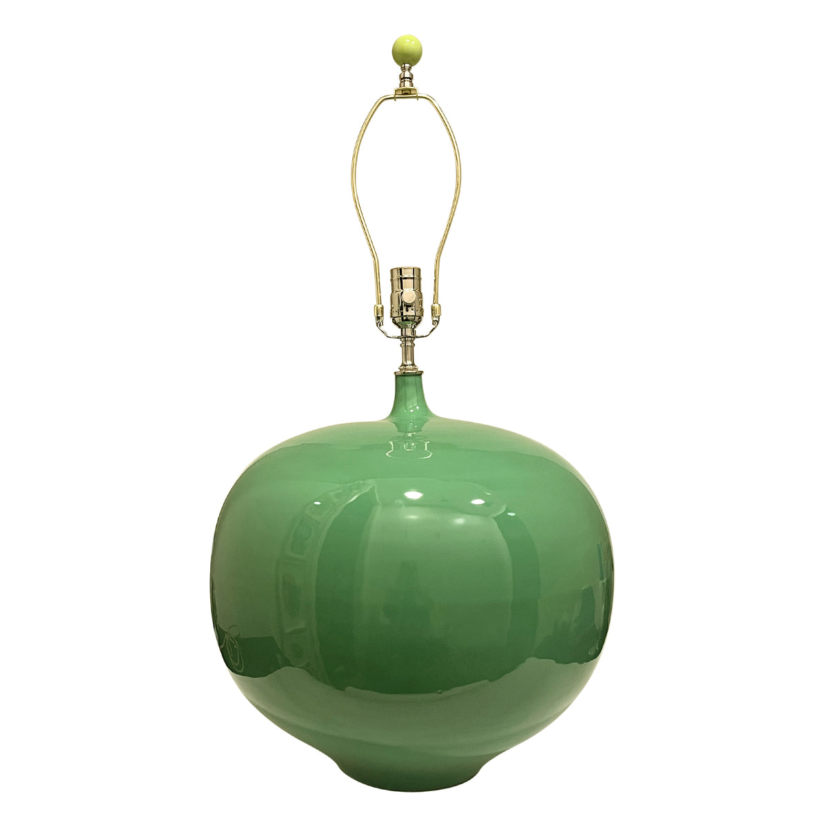Color Field Balloon Lamp in Landscape Green