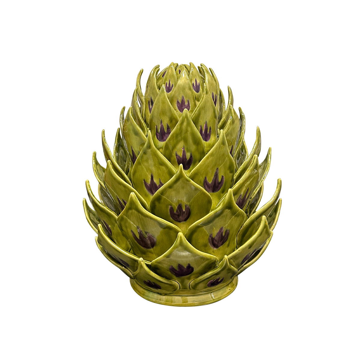 Artichoke Tureen in Spruce and Aubergine