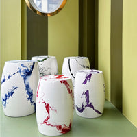 Medium Marbled Garden Stool