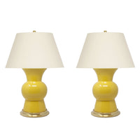 Pair of Gregory Lamps in Marigold