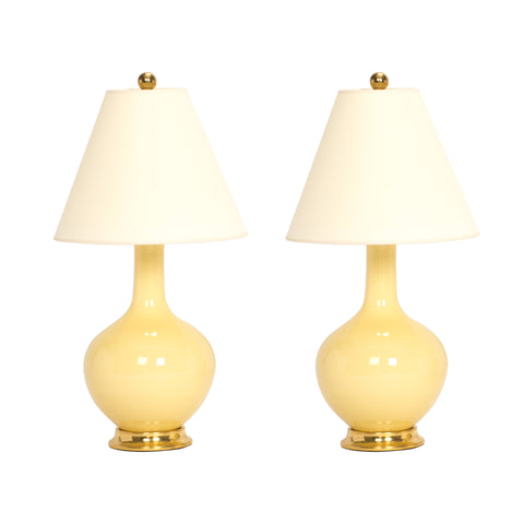 Pair of Lindsay Lamps in Butter