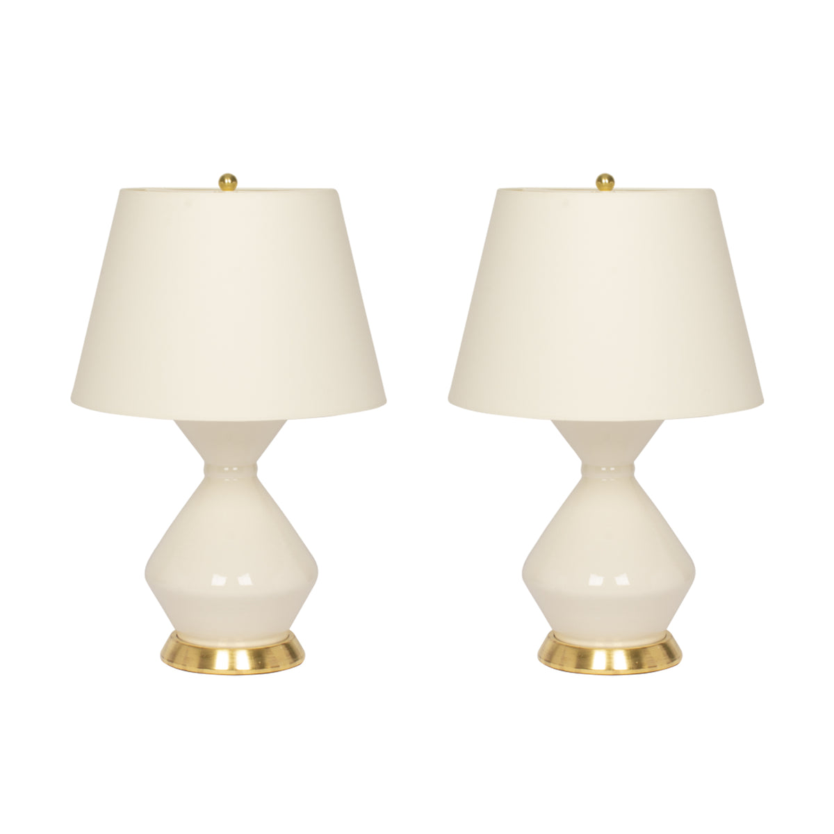 Pair of Medium Hager Lamps in Blanc de Chine