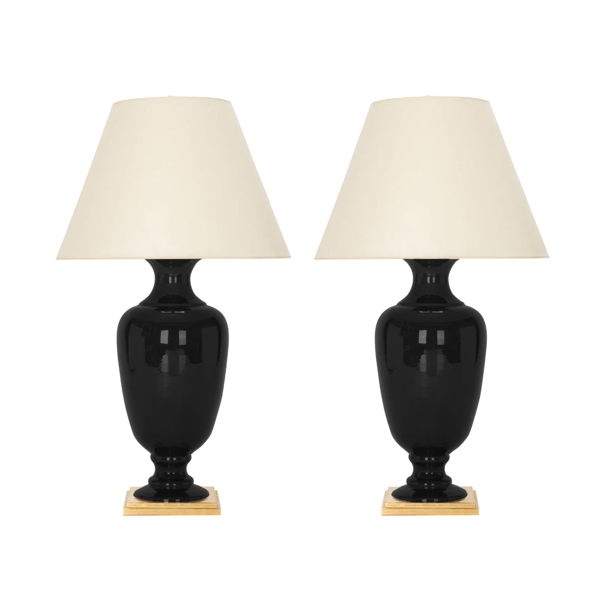 Pair of Ophelia Lamps in Jet Black