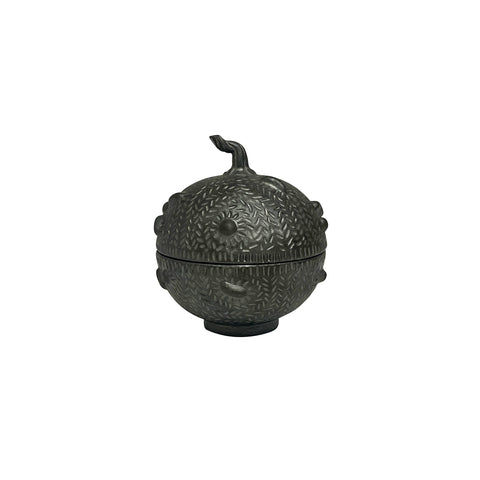 3-Inch Naturalistic Gourd in Matte Bronze