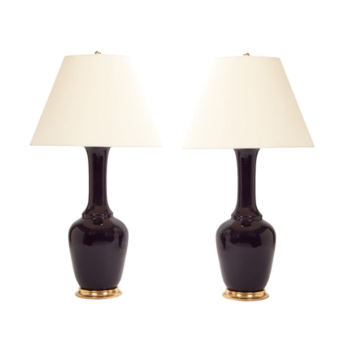 Pair of Alex Lamps in Purple