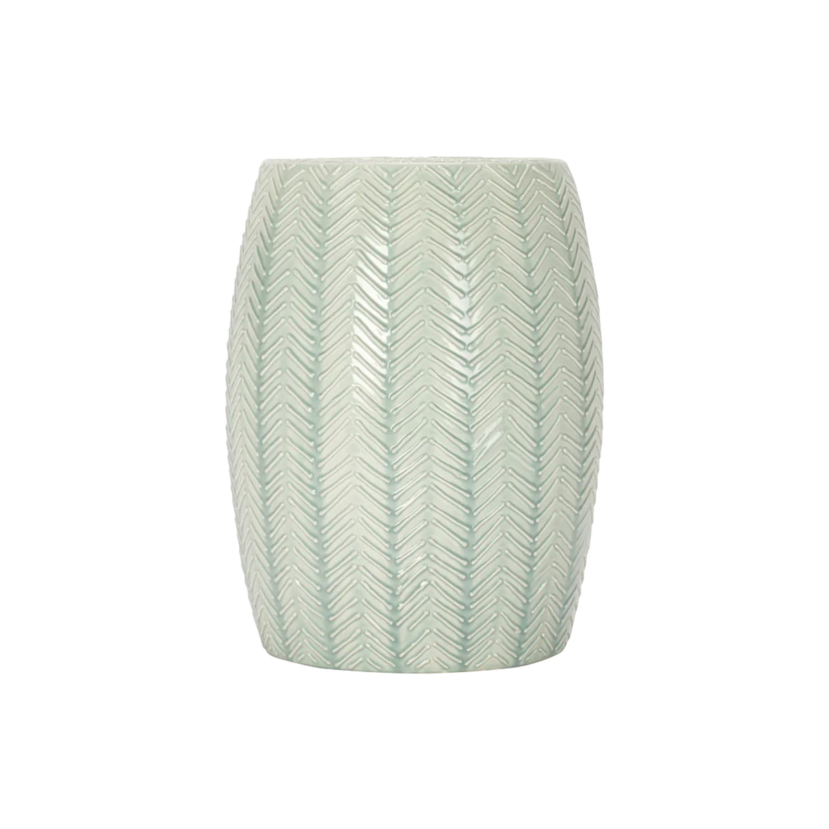 Chevron Garden Stool in Duck Egg