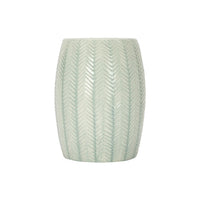 Chevron Garden Stool in Duck Egg