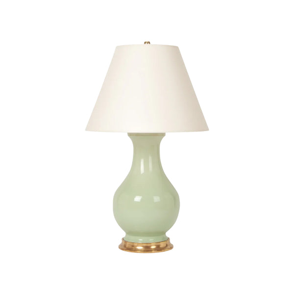 Large Hann Lamp in Green Celadon