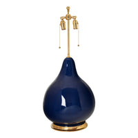 Large Pear Gourd in Sapphire Blue
