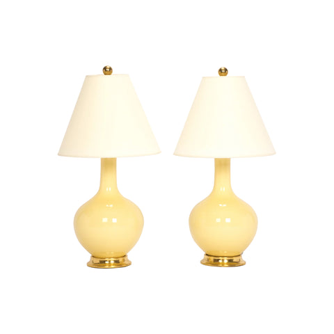 Pair of Lindsay Lamps in Butter