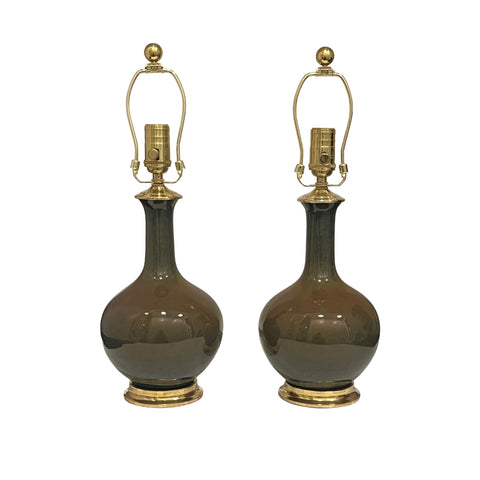 Pair of Lindsay Lamps in Ironstone