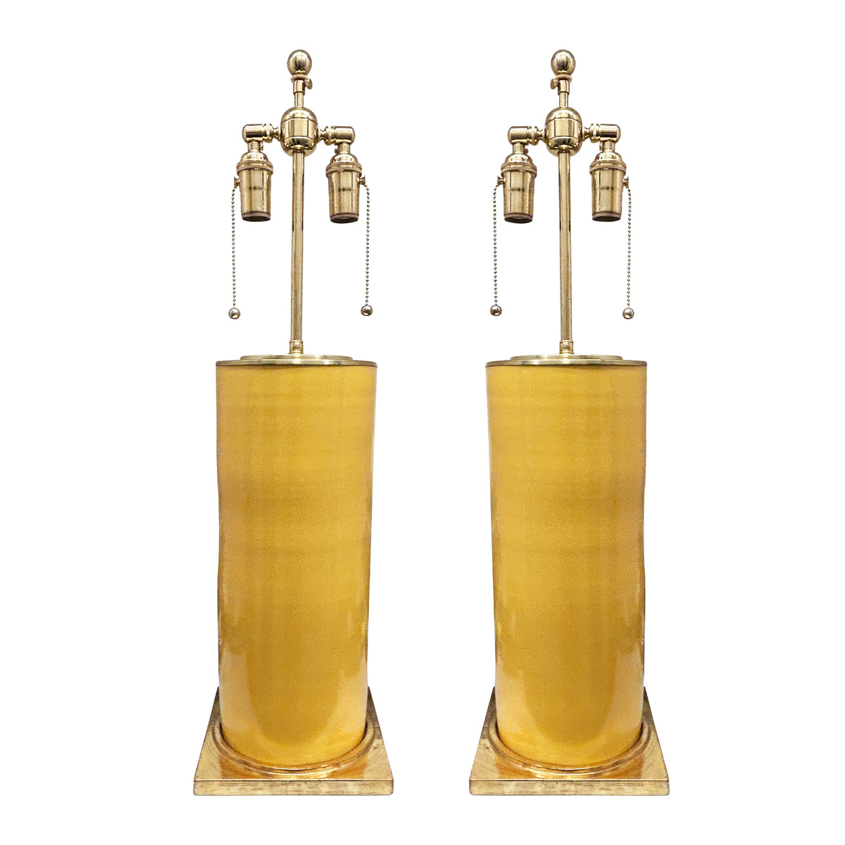 Pair of Zaheer Lamps in Marigold