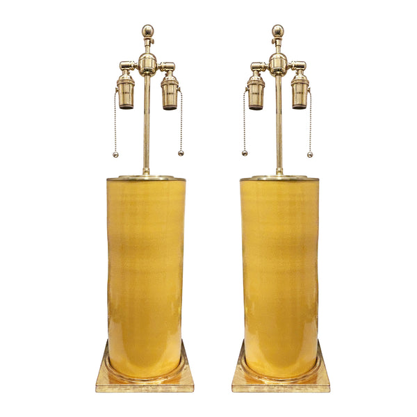 Pair of Zaheer Lamps in Marigold