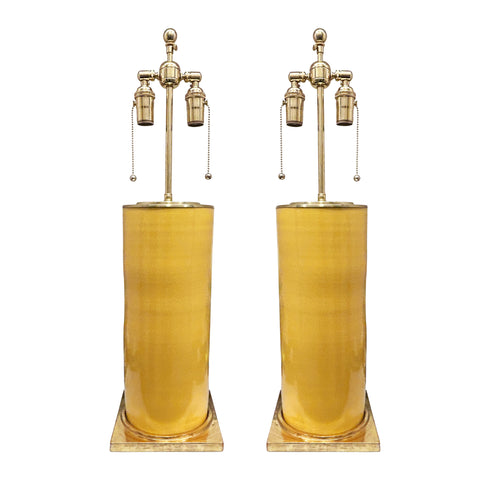 Pair of Zaheer Lamps in Marigold