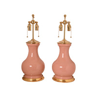 Pair of Medium Hann Lamps in Peony