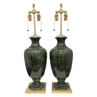 Pair of Ophelia Lamps in Moss