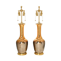 Pair of Alex Lamps in Mixed Luster