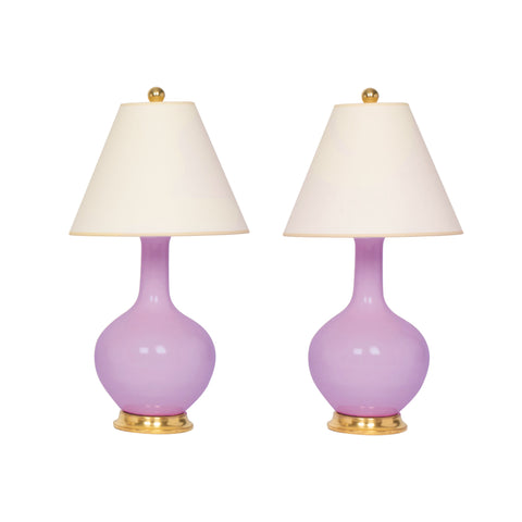 Pair of Lindsay Lamps in Thistle