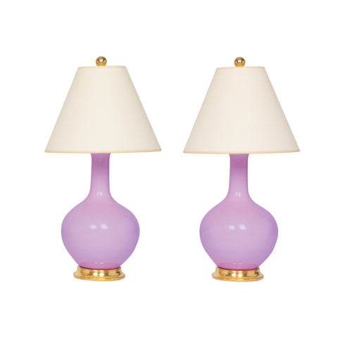 Pair of Lindsay Lamps in Thistle