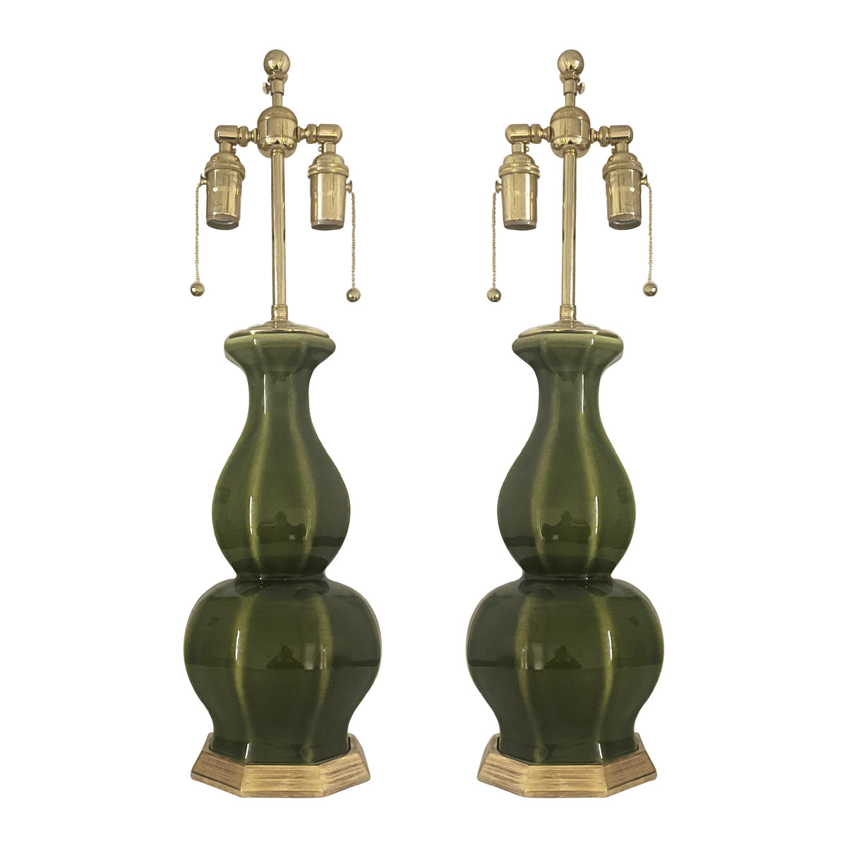 Pair of Small Alexander Lamps in Spruce