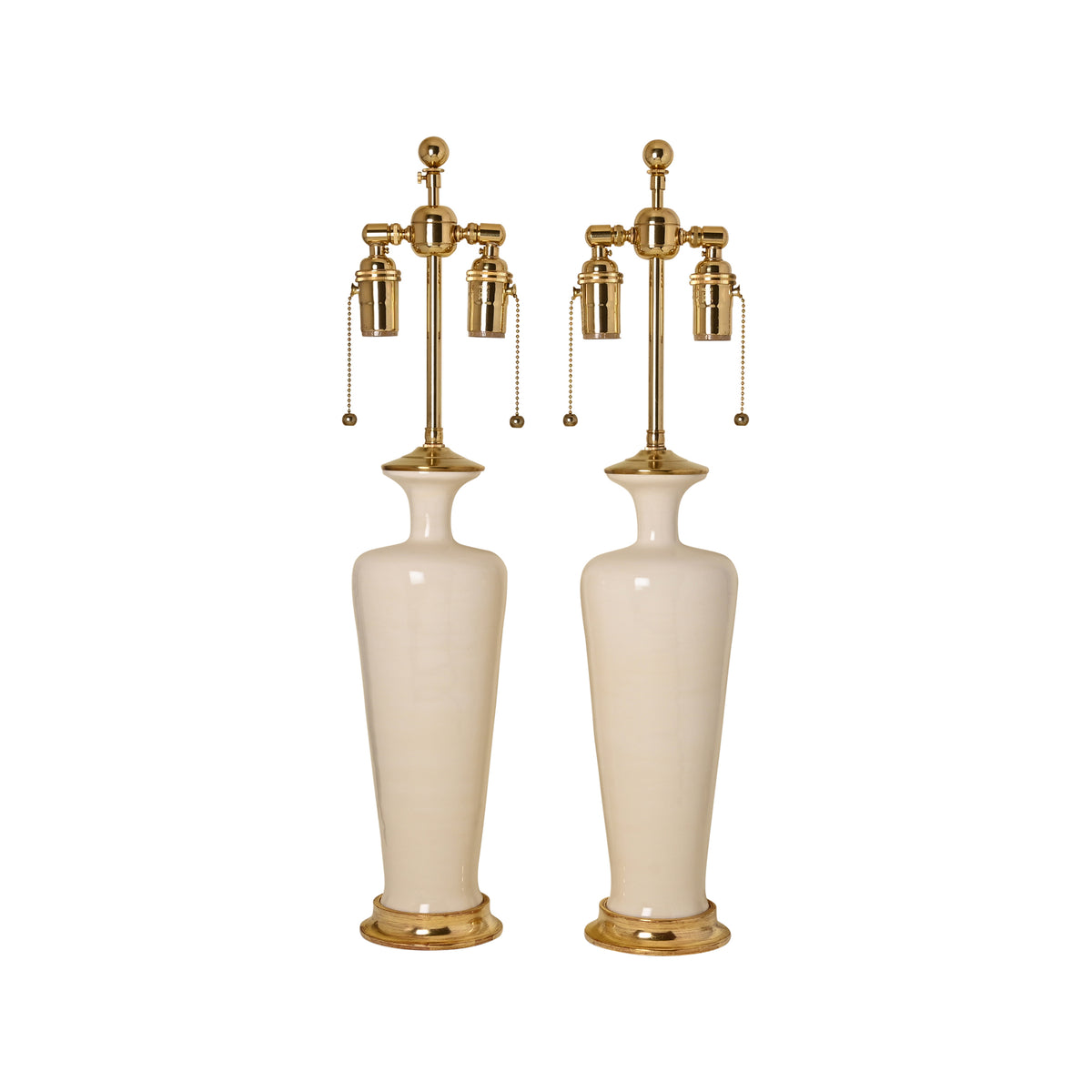 Pair of Small Anthony Lamps in Clear