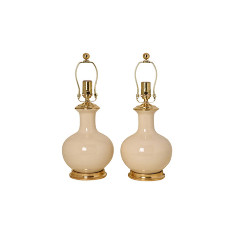 Pair of Small William Lamps in Clear