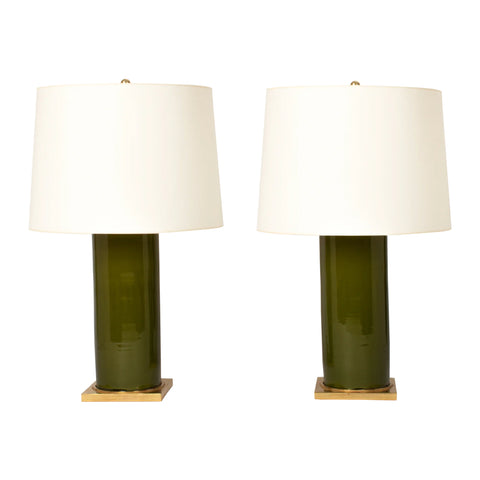 Pair of Zaheer Lamps in Spruce