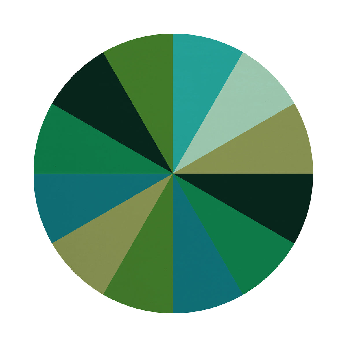 Centered Burst Rug in Spring