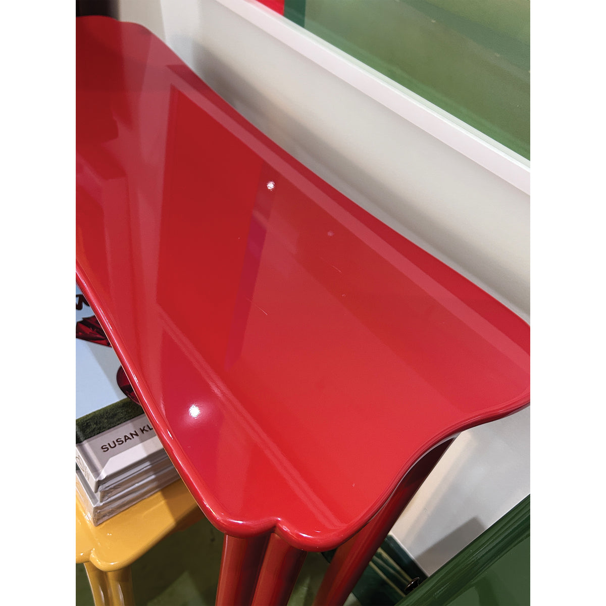 Floor Model | Chinoiserie Console Table in Cinnabar