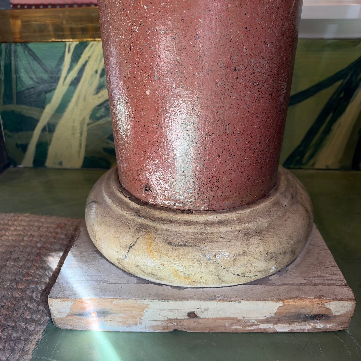 Pair of 19th Century Faux Painted Columns