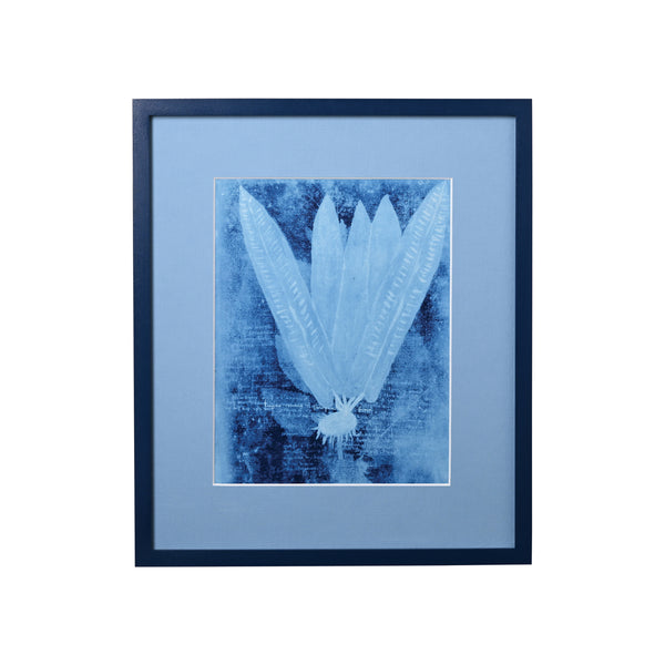 15th C. Italian Herbal Cyanotypes by Dale Goffigon  I H: 13.75" W: 11.75"