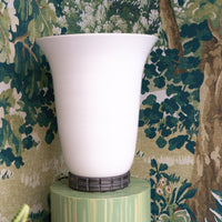 Gardner Uplight in Matte White with Matte Bronze