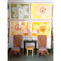 Christian Brechneff,  Daffodil Pastel on Chartreuse