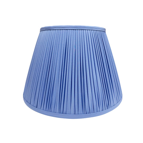 Periwinkle Silk Hand-Shirred Lampshade