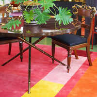 Miles Redd 54" Round Dining Table in Brown Porphyry