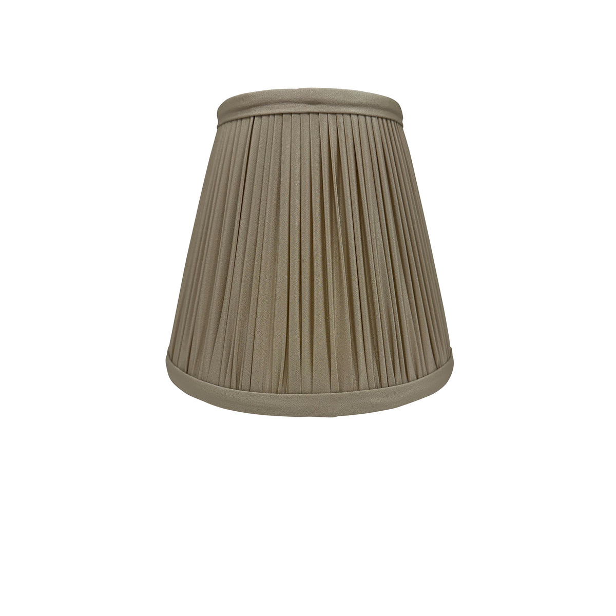 Oyster Silk Hand-Shirred Lampshade