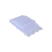 Eyelet Cocktail Napkins with Shaped Edge