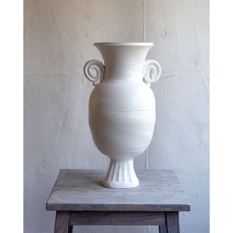 Frances Palmer, Matte Glaze Footed Pedestal Vase
