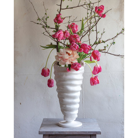 Frances Palmer, Matte Glaze Ridge Vase