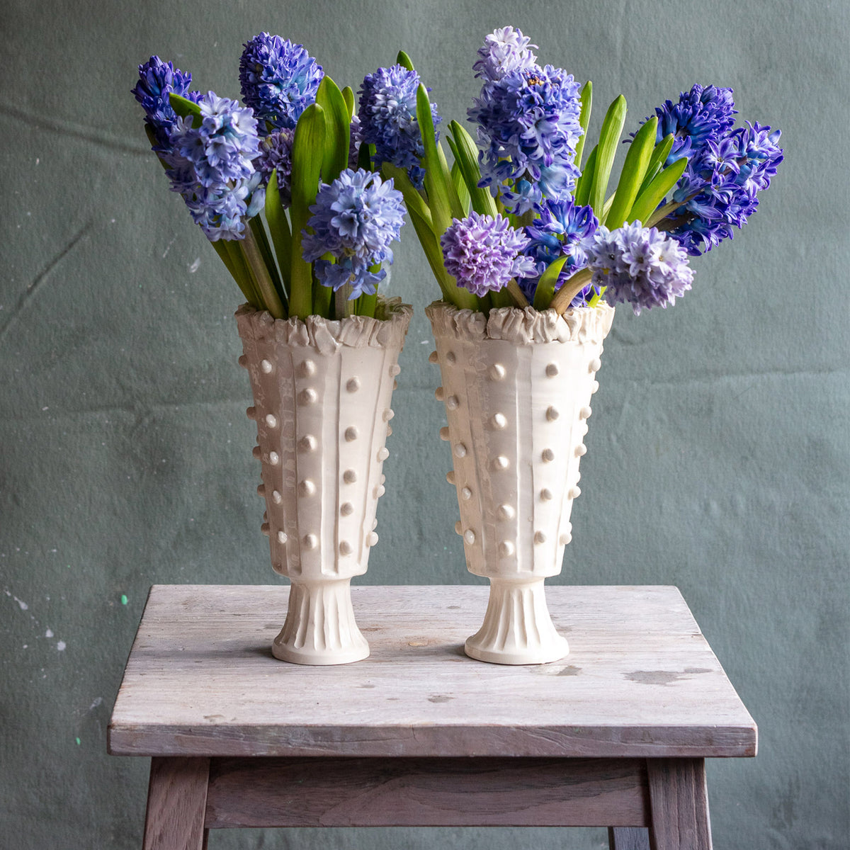 Frances Palmer, Small Footed Column Bead with Ruffle