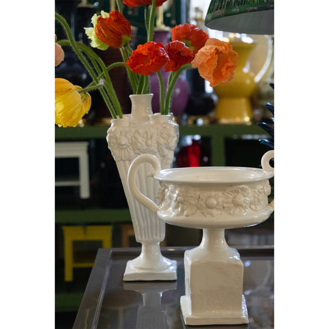 Floral Pedestal Bowl