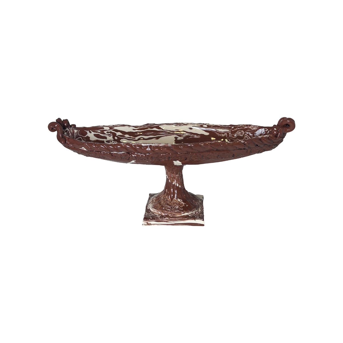 Frances Palmer, Louvre Marbleized Pedestal Bowl