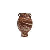 Frances Palmer,  Marbleized Round Vase with 4 Handles