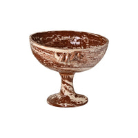 Frances Palmer, Marbleized Pedestal Bowl