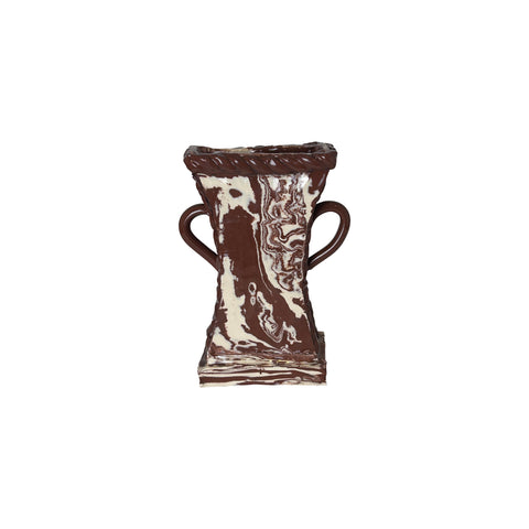 Frances Palmer, Flat Marbleized Vase