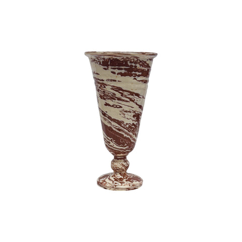Frances Palmer,  Marbleized Fluted Vase