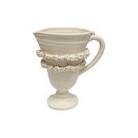 Frances Palmer, Ruffled Pedestal Pitcher