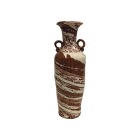 Frances Palmer, Marbleized Tall Fluted Vase