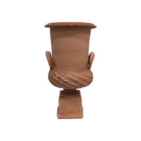 Frances Palmer, Terracotta Diego Urn Square Neck Pedestal